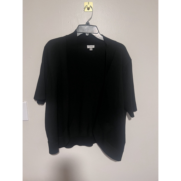 Avenue Cardigan Sweater Women’s 18 20 2X Short Sleeve Cocoon Shrug - Picture 2 of 5